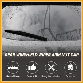 Partuto Car Rear Windshield Wiper Arm Nut Cover for Mini Cooper Paceman Replacement