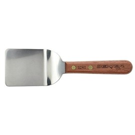 Dexter Stainless Steel Mini Turner with Rosewood Handle - 2 1/2"L x 2 1/4"W Blade