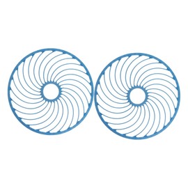 WOONEKY 2pcs Fishing Hand Throwing Disc Durable Replacement Fishing Net Plate Hollowed Design for Easy Casting