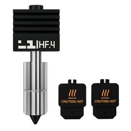 Bamboo Lab High Flow 0.4mm Hardened Steel Nozzle Replacement for H2S / H2D Hotend – Compatible with Bambu Lab A1 / A1 Mini, Durable High-Speed Precision Extruder Print Head (1 Pack)