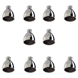 Siroflex 2765/10 Fixed Shower Head, Pack of 10, Made in Italy, Shower Head ABS Chrome-Plated | Shower Head with Removable Water Saver | Shower Head Connection ½ Inch Joint Made of Chrome-Plated Brass