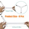 YNR Adjustable Bed Sheet Clips, 8 Pcs Fitted Sheet Straps,