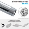 Voolan 13 Inch Shower Head Extension Arm with Flange, S