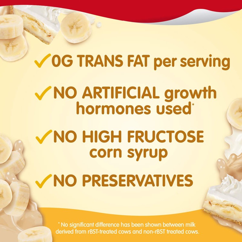 Snack Pack Super Size Banana Cream Pie Flavored Pudding Cups,