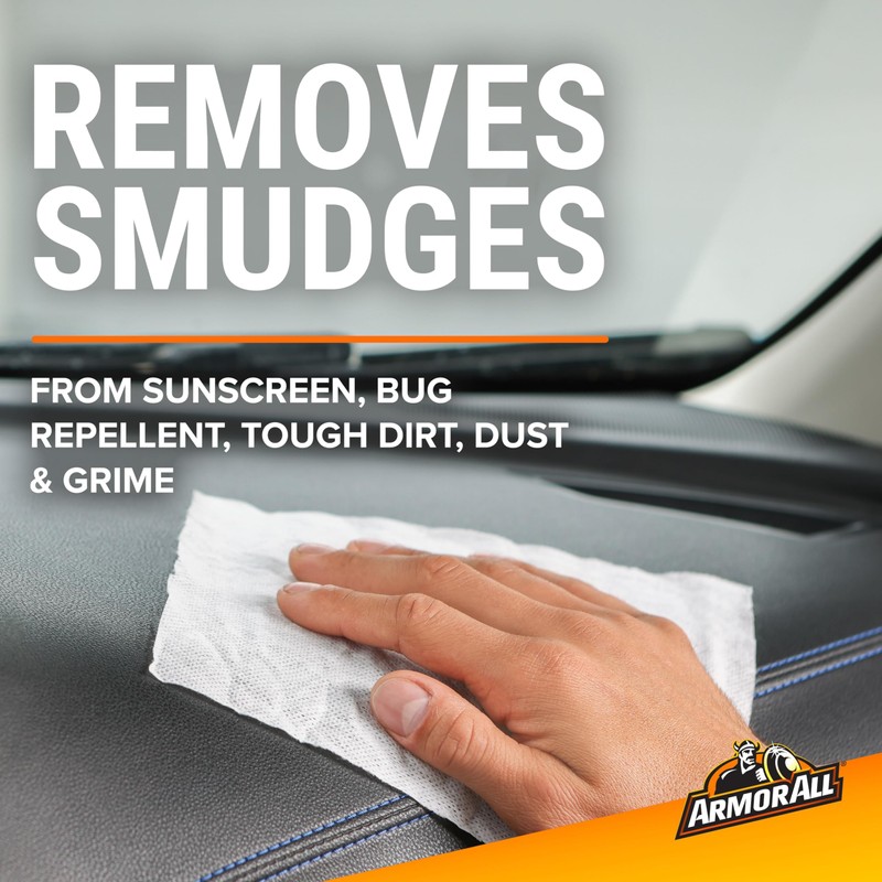 Armor All Car Interior Cleaner Wipes, Interior Cleaning Wipes for