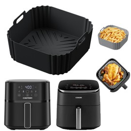 Silicone Air Fryer Liners for Chefman Air Fryer – 6 QT, LYHOLKEER Square Air Fryer Liners Silicone Reusable Basket for Cosori 9-in-1 TurboBlaze Air Fryer 6 Qt