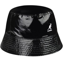 Kangol Rave Sport Bucket Reversible Fabric Hat Fishing Hat with Lining, black
