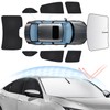 Sunsdrew 8PCS Windshield Sun Shade Kit for 2016-2021 Honda Civic
