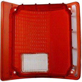 For Chevy Blazer Rear Tail Light Lens 1973-1991 Driver Side w/Chrome Trim GM2800122 | 5968329