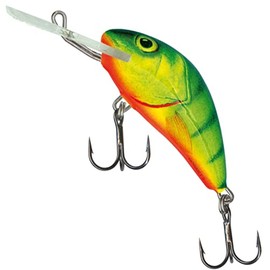Salmo Hornet Wobbler, Salmo Colours: Hot Perch, Length / Weight / Running Behavior / Diving Depth: 5 cm / 8 g / Sinking / 3.0 - 4.0 m