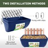 Fence Feeder Chicken Hanging Feed Trough Poultry Waterer Bucket Feeding