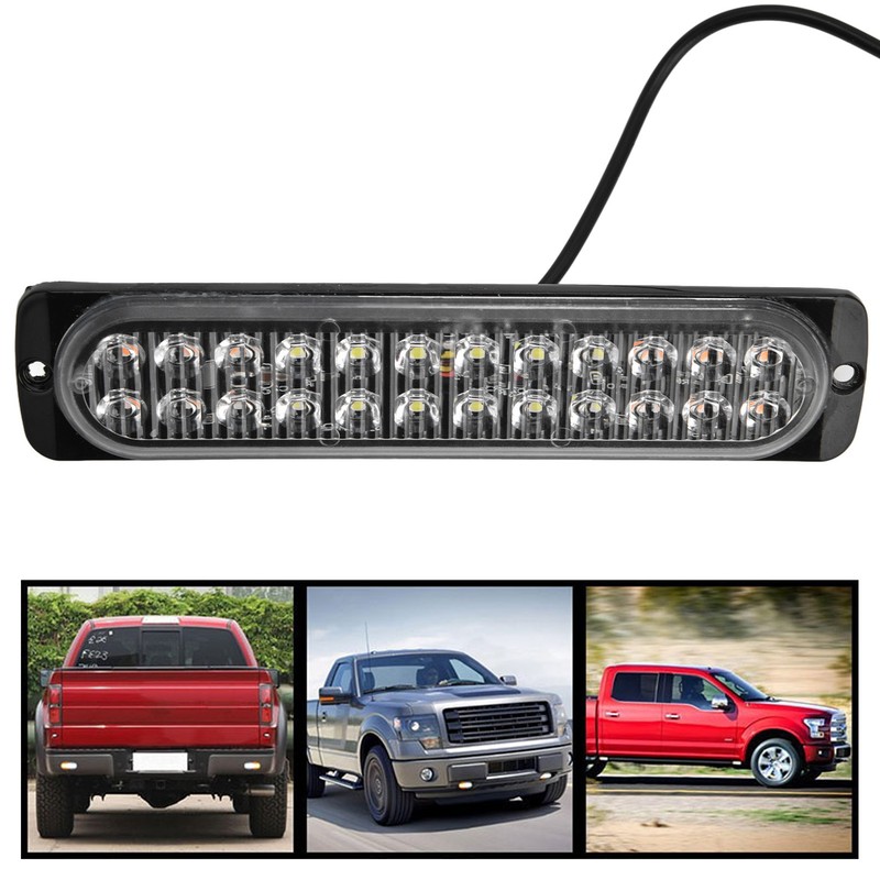 Emergency Strobe Lamps 24LEDs Waterproof Strobe Light Emergency Warning Flashing