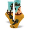 ModSocks Women's Joshua Tree Crew Socks in Heather Gold