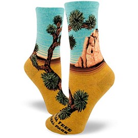 ModSocks Women's Joshua Tree Crew Socks in Heather Gold
