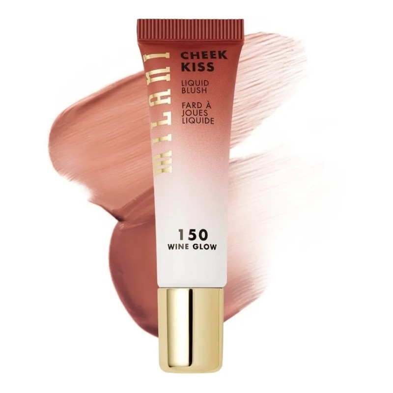 Rubor Líquido Milani Cheek Kiss Wine Glow Luminoso 10.8 mL