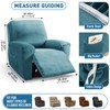 ZNSAYOTX 2025 Velvet Oversized Recliner Cover 3-Piece, Luxury Plush Recliner