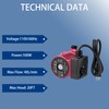 Hot Water Recirculating Pump with 3-Speed Control,Large Flow & Quiet