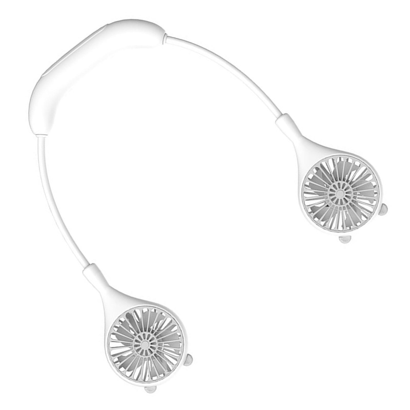 Neck Fan USB Rechargeable Cute Portable Retractable Universal Adjustment Cooling