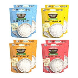 Miracle Noodle Variety Pack, Angel Hair, Fettuccini, Spaghetti Shirataki Noodles & Konjac Rice, Organic Ready To Eat - Keto, Gluten Free, Low Carb, Low Calorie, Soy Free - 2 Bags Each (Pack Of 8)