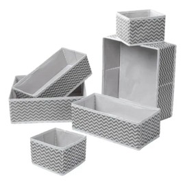 6pcs Organizadorez Ropa Interior Y Almacenamiento Plegables Fouortunate-bee
