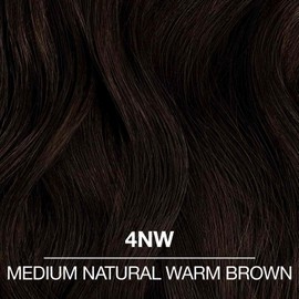 COLORCHARM Permanent Liquid Hair Color for Gray Coverage| 4NW Med Natural Warm Brown | 1.4 Fl Oz