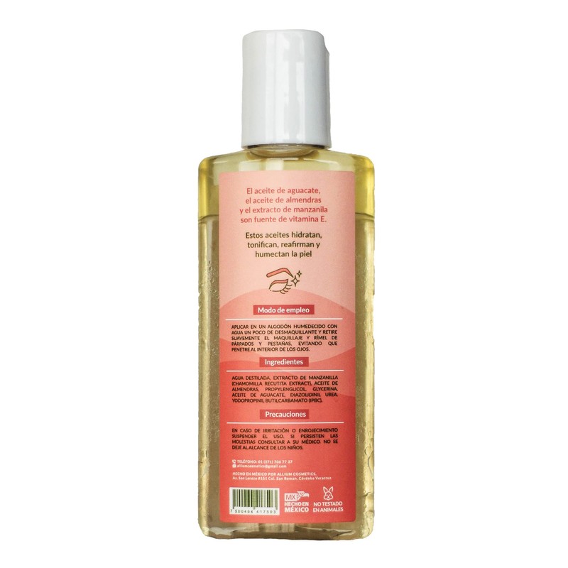 Allium Desmaquillante Bifásico Con Aceite De Aguacate Y Almendras 125