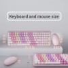 NEOBELLA Rainbow Colorful Keyboard & Mouse Combo Wireless Gradient Color