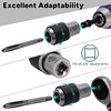 Bestwork 3pcs Adjustable Tap Socket Set, 3/8" Drive Tap Handle