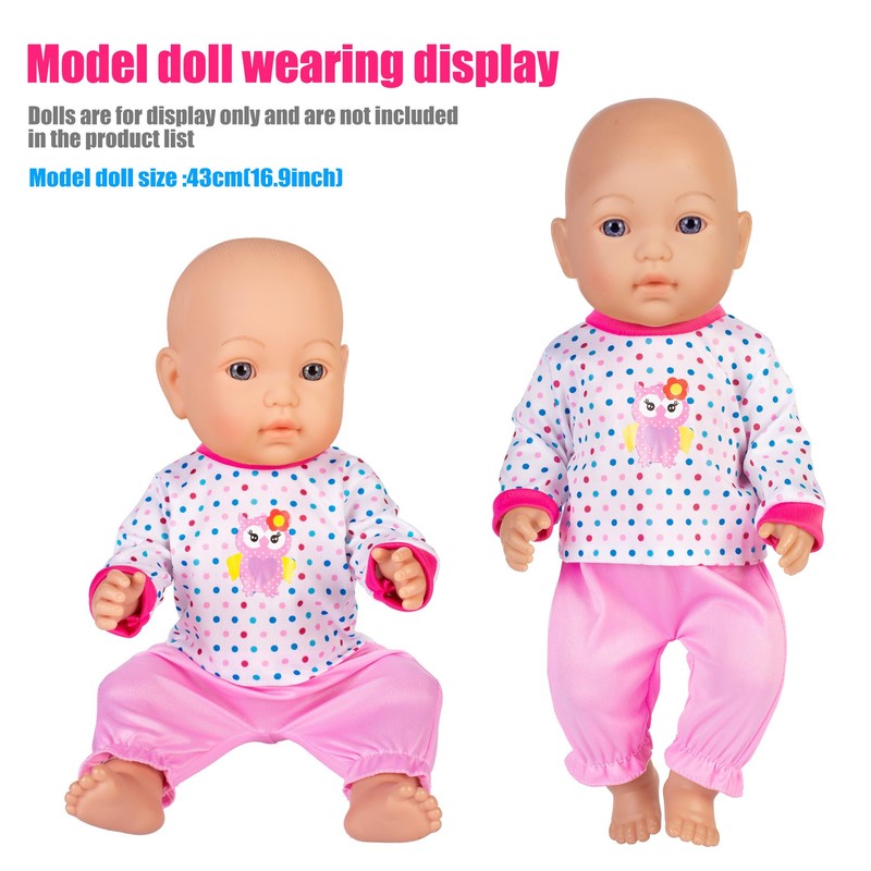 6 Sets Doll Clothes and Accessories Play Set for 43