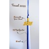UIALECG Graduation Tassel 2025,Double Color Graduation Tassel with Gold Year