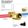 KENES Modern Brushed Gold Shower Faucet, Square Shower Trim Kit