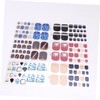 Ipetboom Nail Art Stickers Pack 6pcs Toe Nail Stickers for