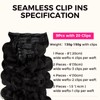 Lashey Seamless Clip in Hair Extensions Human Hair 130g 9pcs