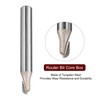 HARFINGTON 1pcs Router Bit Core Box 1/4 Shank 3/16 Inch