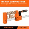 JORGENSEN 2pack 36-inch Bar Clamps, 90°Cabinet Master Parallel Jaw Bar