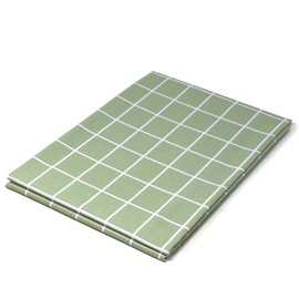 allgala Mantel protector de vinilo PVC impermeable con diseño de cuadros, 132 x 132 cm, color verde, TC59007