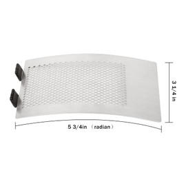 Dracarys Metal Punched BGE Mesh Screen Panel Big Green Egg Accessories Draft Door Screen, Big Green Egg Parts Stainless Steel Vent Screen BGE Grill Replacement Fits Medium and Large Big Green Egg