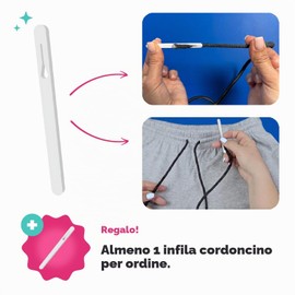 Cordoncino di cotone da 5 mm, cordoncino, cordino, sacca da ginnastica, 21 colori (lavanda)