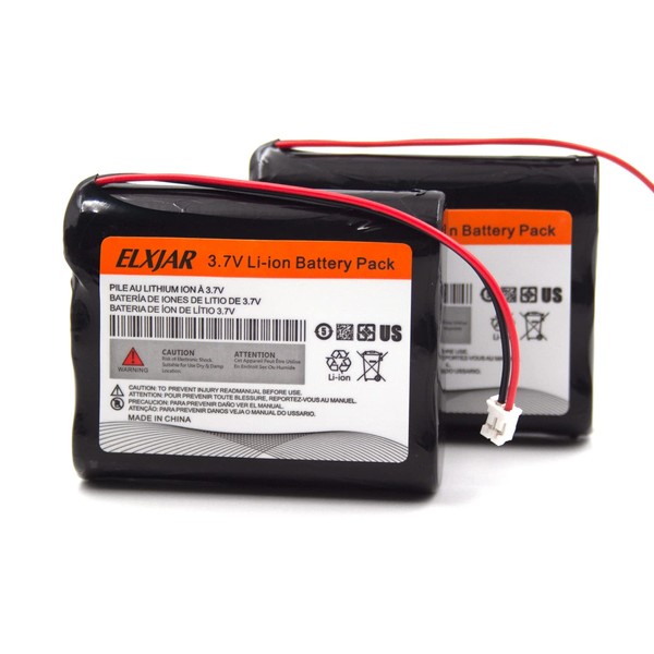 YUTSUJO (2-Pack) 3.7V 6600mAh Li-ion Battery Pack, Replacement for Simplehuman