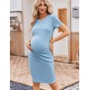 Ekouaer Ekouaer Women's Maternity Dresses Short Sleeve Summer Nursing Dress