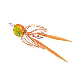 Shimano EJ-715R 02T Metal Jig, Flame Moon Flat Baku 5.3 oz (150 g), Orange Gold