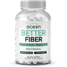 Organics Ocean Better Fiber - Daily Supplement - Soften Stool for 90 Count (Pack of 1)