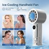 GINEKOO Handheld Turbo Fan with Ice Cooling, Mini Portable Fan,