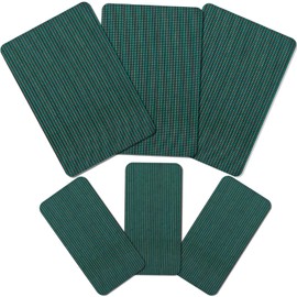 Amylove 12 Pcs Pool Safety Cover Patch Kit Swimming Pool Patch Repair Kit Self Adhesive Mesh for Inground Safety Cover, 12 x 8 Inch, 4 x 8 Inch (Green)