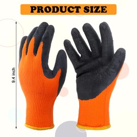 3 Pairs Heat Resistant Gloves Heat Press Gloves for Heat Transfer Printing 3D Vacuum Heat Transfer Machine Gloves Work Gloves, Orange and Black