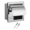Mirror Surface Toilet Paper Holder Stainless Steel Paper Towel Rack