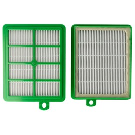 vhbw Replacement HEPA Allergy Filter Set for AEG System Pro P275 P276 P277 P278 P279, P28, P280, P281, P282, P283 P284 P285 P286 as AEF 12, H12.