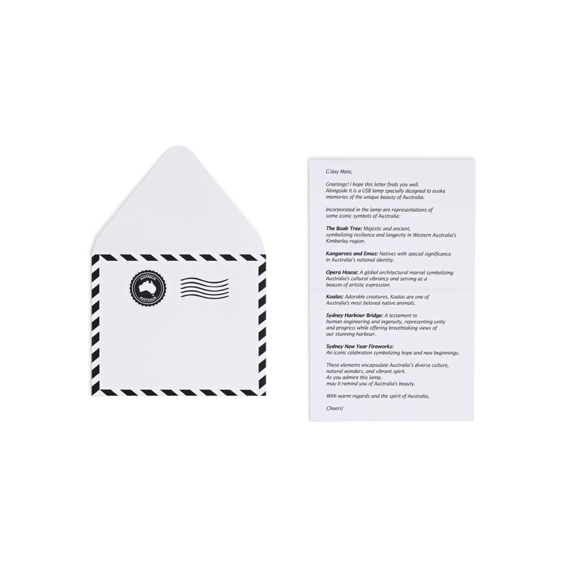 GLEESMITH: Australian Souvenir - Compact USB Powered Desk lamp with