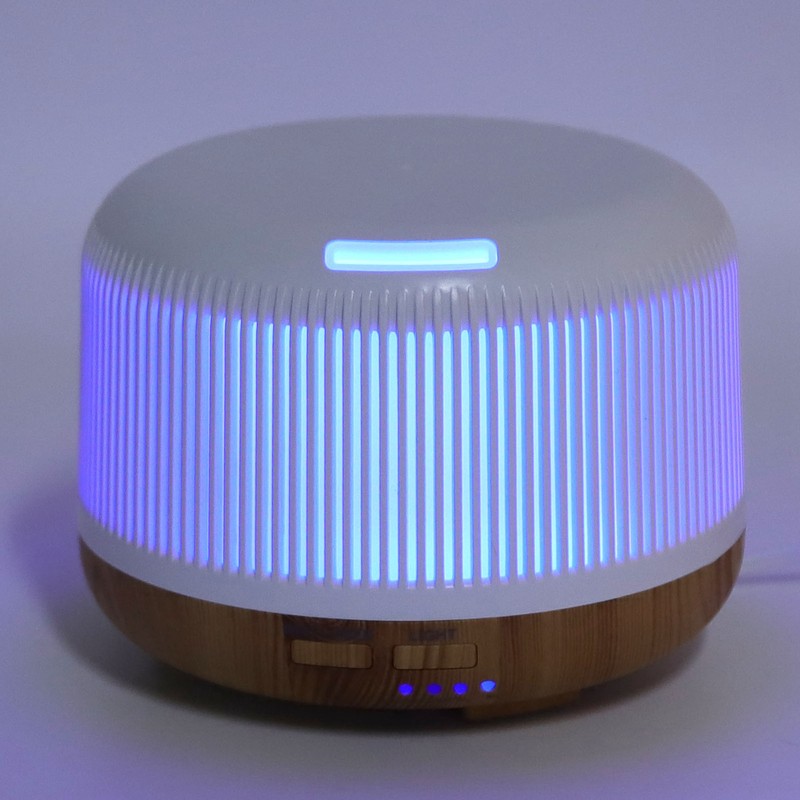 300ml Wood Grain Humidifier Aromatherapy Diffuser Humidifier with 7 LED