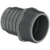 Spears 1436 Series PVC Tube Fitting, Adapter, Schedule 40, Gray,
